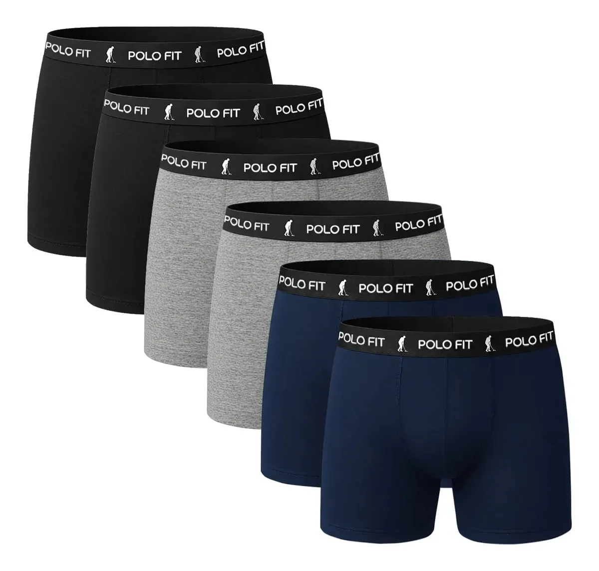 Kit 6 Cuecas Polo Fit Boxer Algodão Masculina Mercado Livre