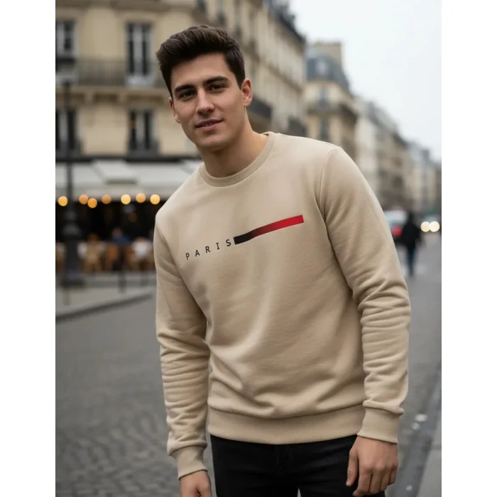 Moletom Masculino Gola Careca Flanelado Paris Mercado Livre