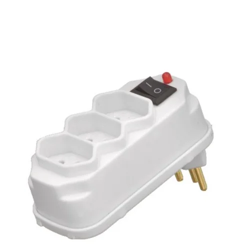 Benjamim 2P+T 10A New Jack com Botão Liga Desliga Para Uso Doméstico e Equipamentos Eletrônicos Shopee