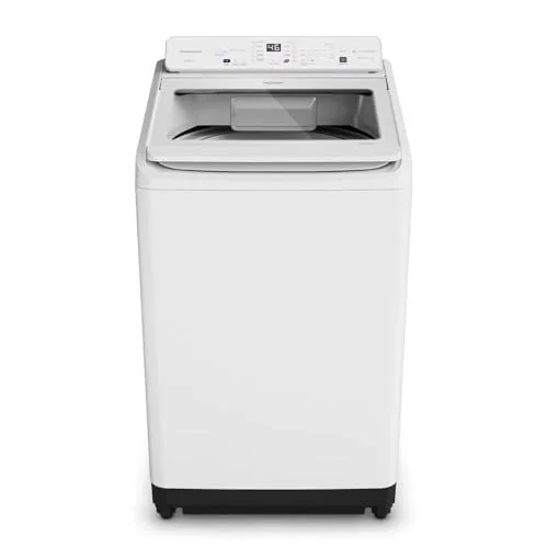 Panasonic NA-F190G1 Máquina de Lavar Top Load, Branco, Classe A, 115x64x72cm, 19Kg, Sistema Ciclone sem Agitador, Painel Digital, Ciclo Pet, Aço Inox (110V, Volts)