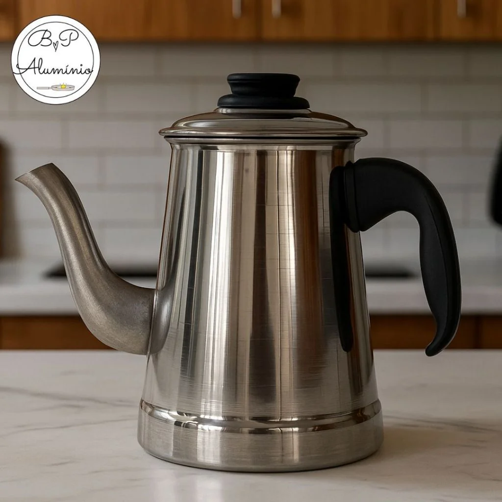 Bule Alumínio Médio 900ml Café Chá Cabo Anti Térmico Resistente Uso Diário Shopee