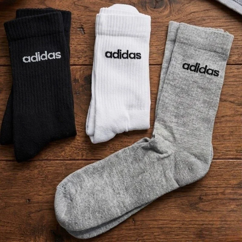 Kit 3 Pares Meia Adidas Crew Mercado Livre