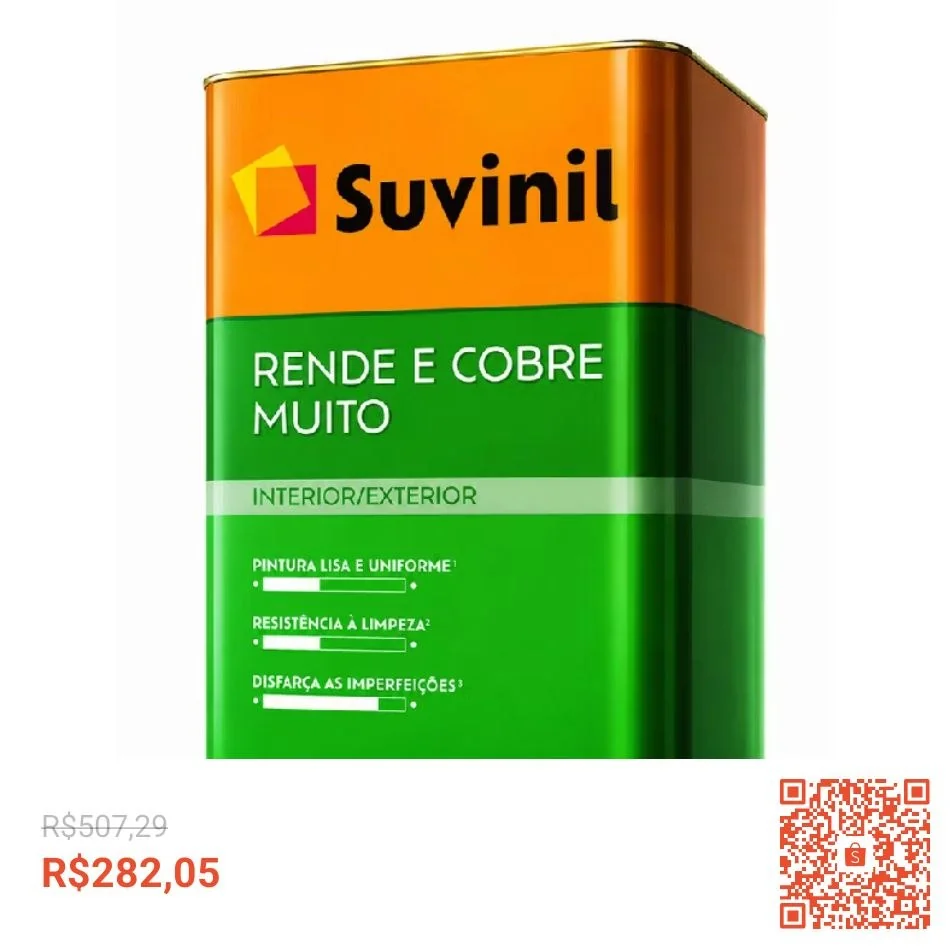 Tinta Rende & Cobre Muito Cores Básicas18L Suvinil