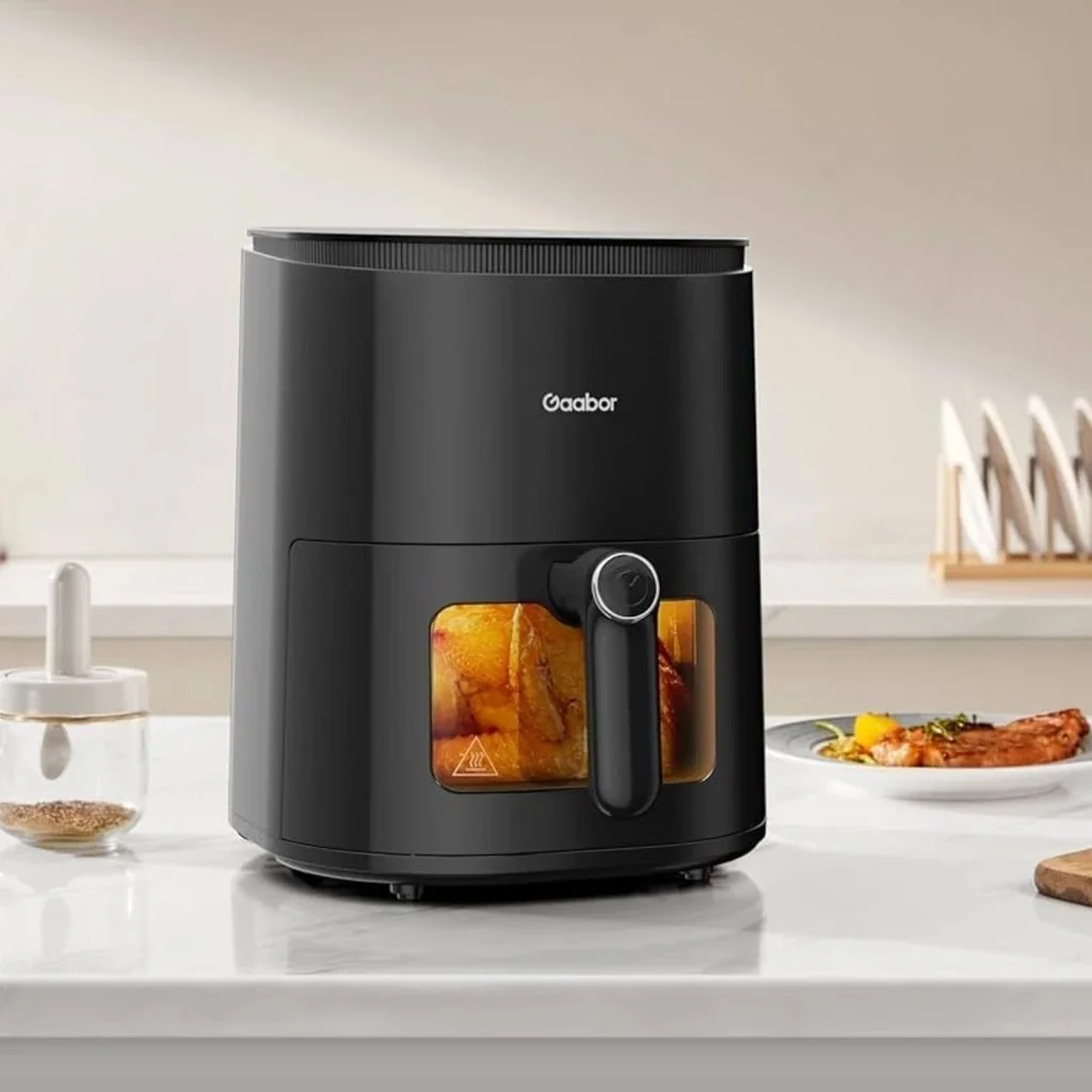 Fritadeira Elétrica Air Fryer Gaabor Duo Digital Touch sem Óleo 4.2L 127V 220V Preto