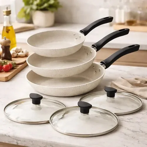 Frigideira Tramontina Antiaderente Tampa 16, 20 E 24 Bege Lavanda