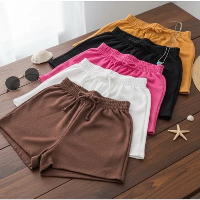 Kit 3 Shorts Moletom Feminino Confortável Casual Bermuda Sem Bolso Shopee