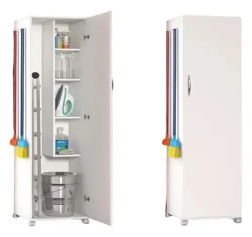 Armário Para Lavanderia Multiuso Dispensa 1 Porta Branco