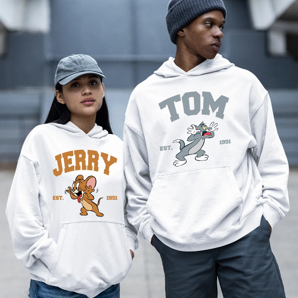 Kit Casal Blusa Moletom Tom e Jerry Canguru Feminino Masculino Flanelado Unissex Shopee